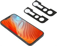 Чехол для веб-камеры KASTWAVE, комплект из 2 чехлов для фронтальной камеры, совместимый с iPhone 13, iPhone 13 Mini, iPhone 13 Pro, iPhone 13 Pro Max, защищает конфиденциальность и безопасность, не влияет на работу Face ID - серебристый 1000005546