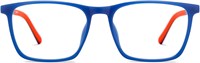LENSKART BLU | Компьютерные очки Zero Power Blue Cut | Антибликовые, лёгкие, блокируют вредное излучение | Защита от УФ-излучения | Синие | Для мужчин и женщин | Большие | LB E16220 - C3 1000005703
