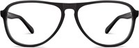 LENSKART BLU | Компьютерные очки Zero Power Blue Cut | Антибликовые, лёгкие, блокируют вредное излучение | Защита от УФ-излучения | Чёрный | Для мужчин и женщин | Большие | LB E16058 1000005711