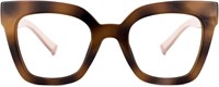 Очки Zeelool Trendy Rectangle с прозрачными линзами без диоптрий для женщин TR90 Eyewear Malcolm VFT0269 1000005746