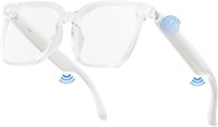 Умные очки, Bluetooth-очки с искусственным интеллектом, динамиком, функцией перевода в реальном времени, защитой от ультрафиолета, ИИ-очками с Bluetooth 5.4, умные очки для мужчин и женщин (благородный белый) 1000005897