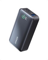 Внешний аккумулятор Anker, внешний аккумулятор 533 (PowerCore 30 Вт), портативное зарядное устройство Power IQ 3.0 с максимальной выходной мощностью 30 Вт, аккумулятор ёмкостью 10 000 мА·ч для iPhone 16/15/14 серии, Dell, Microsoft Surface, iPad Pro и дру 1000006206