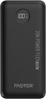 Внешний аккумулятор Faster PF45W 20000 мА·ч с функцией быстрой зарядки, тремя портами USB-C, комплект портативного зарядного устройства, емкий дорожный аккумулятор для ноутбуков, планшетов, телефонов, игровых устройств и многого другого 1000006212