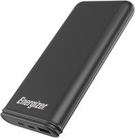 Внешний аккумулятор Energizer 10000 мАч, макс. 2,1 А, быстрая зарядка, с двумя выходами — Type-C и USB-A, два входа, Micro-USB и Type-C, черный 1000006219
