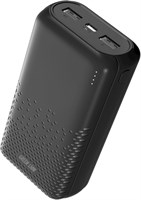 Ультратонкий внешний аккумулятор Green Lion Rome 20000 мА·ч с 2 портами USB-A, входами Type-C и Micro, длительным сроком службы аккумулятора, материалом ABS + PC, лёгким корпусом - чёрный 1000006231