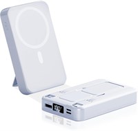 Ультратонкий внешний аккумулятор емкостью 10000 мА·ч с выходами USB-C и USB-A — компактный внешний аккумулятор со светодиодным дисплеем — портативное зарядное устройство с быстрой зарядкой для путешествий и активного отдыха 1000006233