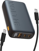 Внешний аккумулятор VOLTME Hypercore 10K Trio, портативное зарядное устройство мощностью 35 Вт с кабелем Type C мощностью 60 Вт, внешний аккумулятор с 3 портами для iPhone 15 Pro Max/15 Pro/15 Plus/15, наушников Airpods, iPad, MacBook, Samsung S24 Ultra ( 1000006244