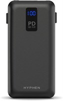 Внешний аккумулятор HYPHEN X Series PD, 20 000 мА·ч | 3,7 В, 74 Вт·ч | — Ультрапортативный, Type-C + Micro USB — черный 1000006254