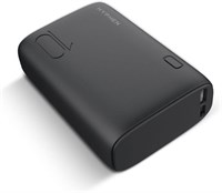 Внешний аккумулятор HYPHEN X-Mini PD 20 Вт — 10 000 мА·ч, 21700 литий-ионных элементов | Кабель «3 в 1» в комплекте | Карман для быстрой зарядки 3.0 + подходит для авиаперелетов, черный 1000006255