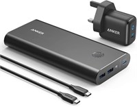 Внешний аккумулятор Anker PowerCore+ 26800 PD 45 Вт с зарядным устройством PD 30 Вт, аккумулятор Power Delivery для iPad Pro/iPhone 16/16 Pro/16 Plus/16 Pro Max, iPhone 15 и 14 серий/Pro/X и других устройств 1000006273