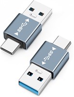 Адаптер Seminer USB 3.1 (штекер) — USB C (штекер) (2 шт.), разъем USB A — USB C, передача данных 10 Гбит/с для смартфона, планшета, ноутбука, внешнего аккумулятора 1000006331