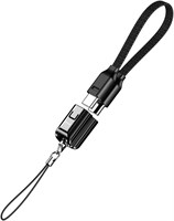 Кабель USB-C-USB-C Green Lion Lanyard, мощность 60 Вт, длина 15 см, плетеный шнур для быстрой зарядки и синхронизации, подходит для портативного зарядного устройства, MacBook, iPad, ноутбука, iPhone 16/15/14/13, S24/S23 1000006334
