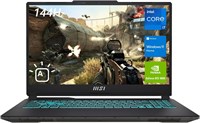MSI Cyborg 15 Gaming Laptop, 15.6" FHD 144Hz Display, Intel Core i7-12650H, NVIDIA GeForce RTX 4060, 32GB DDR5 RAM, 1TB SSD, Webcam, Backlit Keyboard, Wi-Fi 6, Windows 11 Home, Translucent Black 1000006496