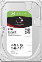 Seagate IronWolf 8 ТБ, внутренний жесткий диск для NAS, HDD, 3,5 дюйма, 7200 об/мин, CMR, кэш 256 МБ, SATA 6 Гбит/с, номер модели: ST8000VN004 1000004758