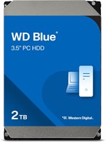 Внутренний жесткий диск Western Digital Blue 3,5 дюйма, 2 ТБ, Serial ATA 6 Гбит/с, 7200 об/мин, кэш 256 МБ 1000006542