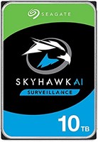 Внутренний жесткий диск Seagate Skyhawk AI 10 ТБ — 3,5-дюймовый SATA 6 Гбит/с, кэш 256 МБ для системы видеонаблюдения DVR NVR (ST10000VE001) 1000006572