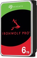 Seagate IronWolf Pro, 6 ТБ, внутренний жесткий диск Enterprise NAS – CMR 3,5 дюйма, SATA 6 Гбит/с, 7200 об/мин, кэш 256 МБ для сетевого RAID-хранилища (ST6000NT001) 1000006578