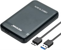 Внешний жесткий диск SATA SSD HDD 2,5'' - корпус WEETOTUNG USB3.0 5 Гбит/с без инструментов с поддержкой UASP - совместимый с дисками 7 мм/9,5 мм PS4/PS5/Xbox Seagate/WD/Toshiba Data Storage 1000006586