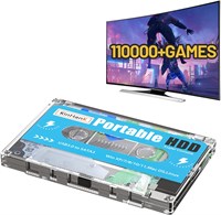 Портативный игровой накопитель Kinhank 500G HDD со встроенными более чем 110 000 играми, игровая система Batocera 33, совместимая с более чем 90 эмуляторами, Plug and Play, USB 3.0, поддержка Windows/ноутбуков/ПК/Mac 1000006599