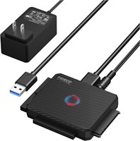 Адаптер USB 3.0 - SATA или IDE, внешний адаптер жесткого диска, для универсального 2,5 или 3,5-дюймового жесткого диска SATA или IDE SSD, устройство чтения жестких дисков с адаптером питания 12 В 1000006616