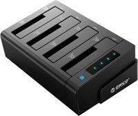 Док-станция ORICO 40 ТБ USB 3.0 - SATA I/II/III с 4 отсеками для внешних жестких дисков 2,5 или 3,5 дюйма с функцией дубликатора/клонирования жестких дисков [4 x 10 ТБ] 1000006617