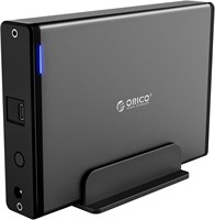 Корпус для жесткого диска ORICO 3,5 дюйма, USB 3.0 - SATA ?/?/?, внешний вертикальный алюминиевый корпус для жесткого диска/твердотельного накопителя с адаптером питания, кронштейном, кабелем USB 3.0 [поддержка 8 ТБ и UASP] 1000006620
