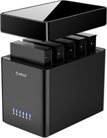 ORICO 5 Bay Hard Drive Enclosure USB 3.0 to SATA 3.5 inch Enclosure Magnetic Tool-Free External HDD SSD Enclosure Storage Case Built-in Fan for Data Backup, NAS Expansion Up to 80TB(5x16) - DS500U3 1000006621