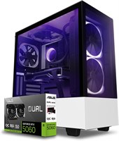 FIRST WAVE Xtreme Workstation PC - 14th Gen Intel i9-14900K, 64GB DDR5 RAM, 1TB NVMe SSD/ 1TB HDD, ASUS RTX5060 8GB Graphics - Win11 Pro, 1+1 Year Warranty For 3D Modelling, Deep Learning (White) 1000006633