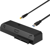 Адаптер SATA-USB для жестких дисков HDD/SSD 2,5 дюйма и 3,5 дюйма, кабель-адаптер для жесткого диска, с адаптером питания 12 В, SATA-USB 1000006638