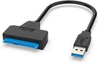Адаптер WANGCL USB 3.0 - SATA для 2,5-дюймового твердотельного накопителя, 22-контактный разъем SATA III - USB для чтения жестких дисков, поддерживается компьютерами, ноутбуками, ПК и телефонами 1000006648