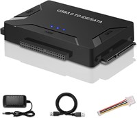 Адаптер PINKE USB 3.0 - IDE/SATA, внешний преобразователь Ultra Recovery, совместимый с 2,5-дюймовыми и 3,5-дюймовыми жесткими дисками, твердотельными накопителями, оптическими приводами DVD/CD-ROM 5,25 дюйма, с передачей данных и блоком питания 1000006650