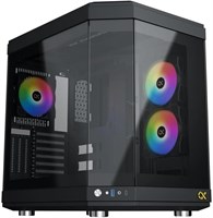 Игровой корпус Xigmatek Cubi, светодиодная RGB-подсветка, порты USB 3.0, слоты для HDD/SSD, встроенный вентилятор 1000006656