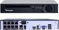 Xenocam 8-канальный сетевой видеорегистратор PoE NVR 5MP H.265 с поддержкой до 8 IP-камер 5MP/4MP/3MP 1080P, датчик движения, оповещения по электронной почте, резервное копирование через USB, выходы VGA и HDMI, без жесткого диска 1000006671