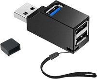 USB-концентратор, USB-разветвитель на 1 вход и 2 выхода, 3 порта, высокоскоростной USB 3.0, разветвитель с питанием от шины Plug and Play для MacBook, Surface Pro, XPS, ноутбуков, USB-накопителей, мобильных жестких дисков и многого другого 1000006675