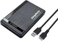 Корпус для жесткого диска KingData SSD HDD 2,5 дюйма SATA III USB 3.0 Caddy Case для внешнего устройства чтения карт памяти ноутбука с быстрой передачей данных, кабелем UASP в комплекте, светодиодный индикатор без инструментов 1000006678