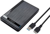 Корпус для жесткого диска Flaretech 2,5", адаптер USB 3.0 - SATA III, поддерживает 2,5-дюймовые твердотельные накопители и жесткие диски 9,5 мм, 7 мм, внешний корпус для жесткого диска с UASP, совместимый с WD, Seagate, Toshiba, Samsung, Hitachi - черный 1000006679