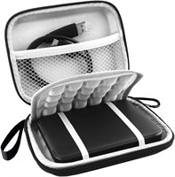 Ударопрочный чехол Lacdo EVA для жёстких дисков Western Digital WD My Passport Ultra WD Elements wd Gaming Drive, портативный внешний жёсткий диск 1 ТБ, 2 ТБ, 3 ТБ, 4 ТБ, 5 ТБ, USB 3.0, USB-C, дорожная сумка для 2,5-дюймовых жёстких дисков, чёрный 1000006687