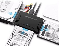 Адаптер Karessories USB 3.0 - SATA IDE, универсальный конвертер для жестких дисков 2,5" / 3,5" SATA и IDE, включает в себя адаптер питания 12 В 2 А, поддерживает емкость до 6 ТБ 1000006694