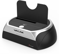 Док-станция для внешнего жесткого диска WAVLINK USB - SATA I/II/III для 2,5/3,5-дюймовых HDD/SSD, поддержка 8 ТБ, установка без инструментов 1000006699