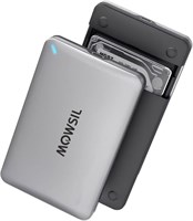 Корпус для жесткого диска Mowsil 2,5", USB 3.0 - SATA 5 Гбит/с, внешний корпус для жесткого диска SATA, 9,5 мм / 7 мм, совместимый с HDD SSD EVO WD Seagate Crucial Kingston, Xbox 1000006703