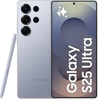 Смартфон Samsung Galaxy S25 Ultra с искусственным интеллектом, 256 ГБ памяти, 12 ГБ ОЗУ, цвет «титановый серебристо-синий», Android-смартфон, камера 200 МП, S Pen, длительное время автономной работы (версия для ОАЭ) 1000006718