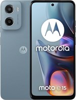 Motorola Moto E15 Dual SIM, 64 ГБ ПЗУ + 2 ГБ ОЗУ (только GSM | CDMA не поддерживается), заводская разблокировка 4G/LTE (темно-синий) — международная версия 1000006727