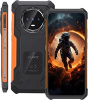 Защищенный смартфон CUBOT KINGKONG ES с дисплеем HD+ 6,56 дюйма, ОЗУ 6 ГБ (с возможностью расширения до 10 ГБ), ПЗУ 128 ГБ, аккумулятором 5100 мА·ч, поддержкой двух SIM-карт, Android 14, водонепроницаемостью IP68/IP69K (черно-оранжевый) 1000004243