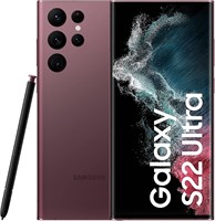 Мобильный телефон Samsung Galaxy S22 Ultra 5G, 256 ГБ, SIM-карта бесплатная, Android-смартфон, бордовый — международная версия 1000006754