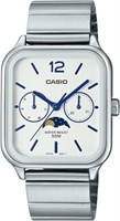 Мужские часы Casio MTP-M305D-7AVDF с белым циферблатом и серебристым ремешком 1000006852