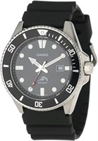 Серия Casio MDV106 | Аналоговые часы унисекс | 200 м WR | Корпус из нержавеющей стали | Ремешок из смолы | Аналоговый циферблат с двумя стрелками (часы, минуты, секунды) | Отображение даты | Завинчивающаяся заводная головка/завинчивающаяся задняя крышка | 1000006853