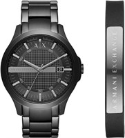 Мужские часы Armani Exchange с кварцевым механизмом и корпусом диаметром 46 мм, с ремешком из нержавеющей стали, кожи или силикона 1000006872