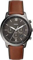 Мужские часы Fossil Neutra Chronograph, дымчатый оттенок нержавеющей стали, FS5512 1000006875