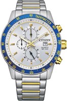 Мужские кварцевые наручные часы Citizen AN3686-53A с хронографом, диаметр 44 мм, серебристый 1000006931