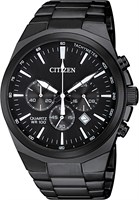 Мужские классические кварцевые часы Citizen с хронографом, нержавеющая сталь 1000006946